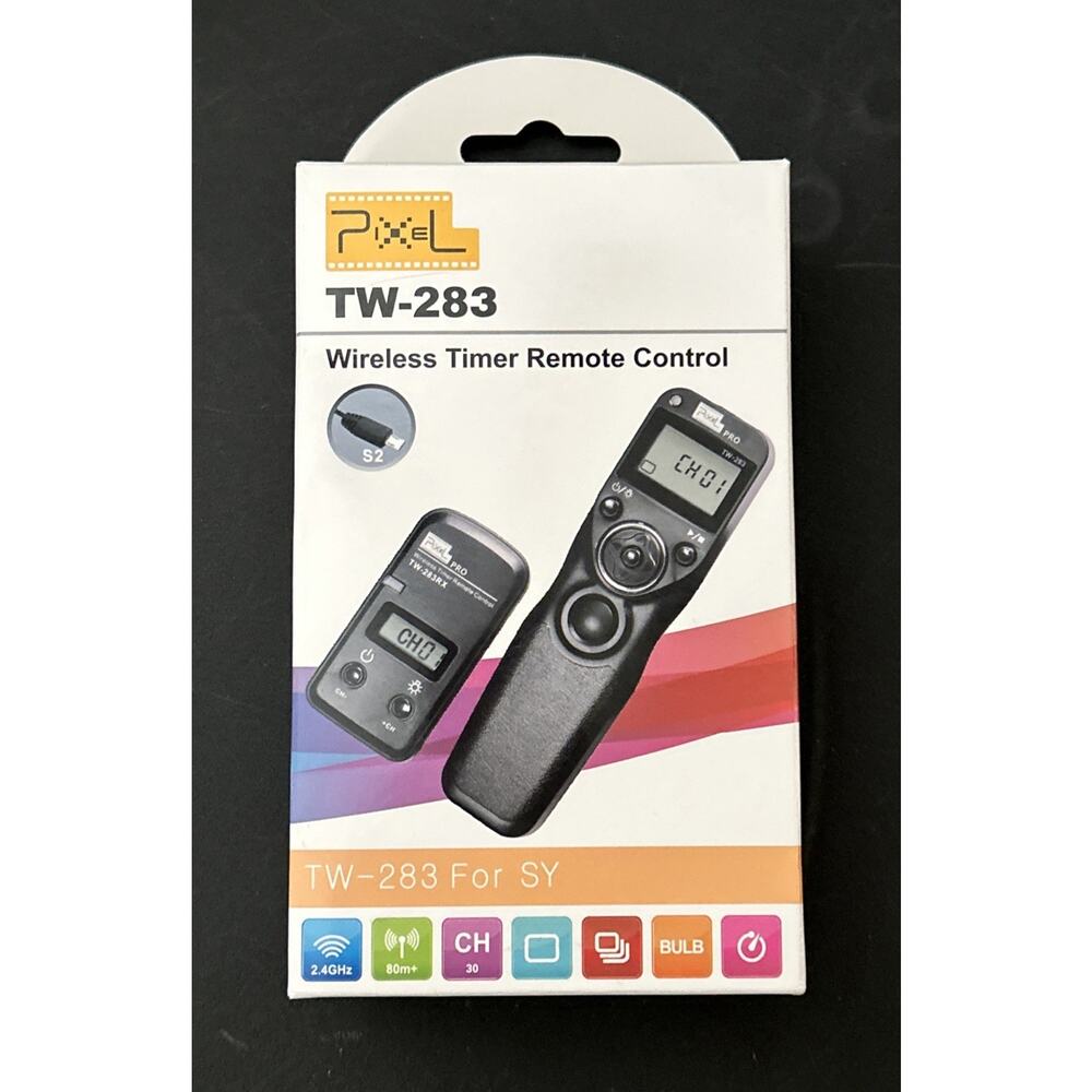 Pixel TW-283/S2 Wireless Timer Remote Control Shutter Release New In Open Box